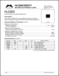 HJ350 Datasheet