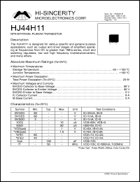 HJ44H11 Datasheet