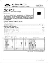 HJ45H11 Datasheet