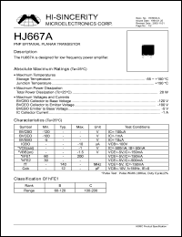 HJ667A Datasheet