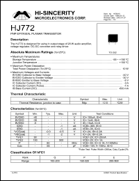 HJ772 Datasheet