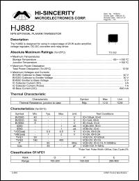 HJ882 Datasheet