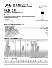 HLB123I Datasheet