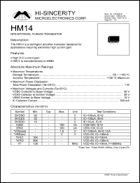 HM14 Datasheet