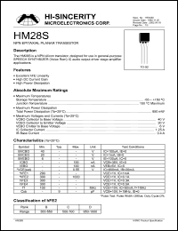 HM28S Datasheet
