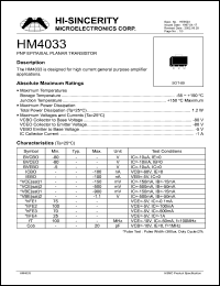 HM4033 Datasheet