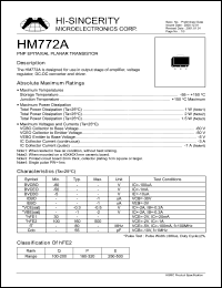 HM772A Datasheet