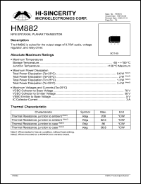 HM882 Datasheet