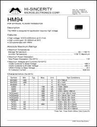 HM94 Datasheet