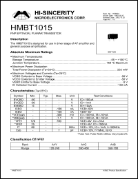 HMBT1015 Datasheet