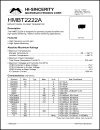 HMBT2222A Datasheet
