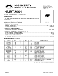 HMBT3904 Datasheet