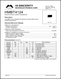 HMBT4124 Datasheet