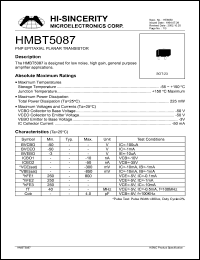 HMBT5087 Datasheet