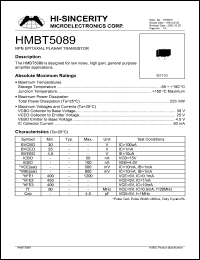HMBT5089 Datasheet