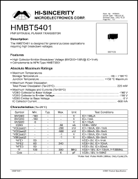 HMBT5401 Datasheet