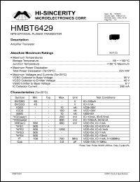 HMBT6429 Datasheet