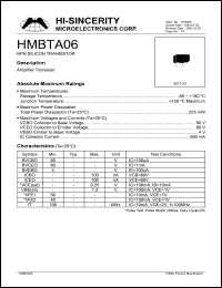 HMBTA06 Datasheet