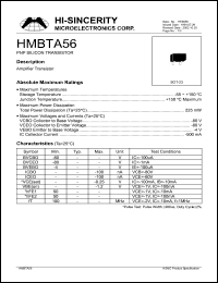 HMBTA56 Datasheet