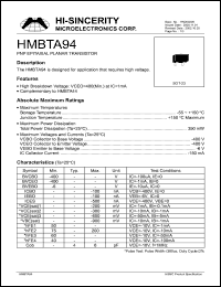 HMBTA94 Datasheet