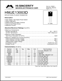 HMJE13003D Datasheet