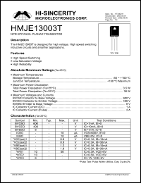 HMJE13003T Datasheet