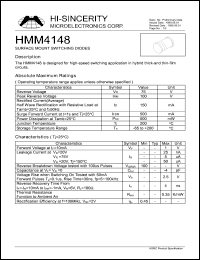 HMM4148 Datasheet