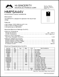 HMPSA44V Datasheet