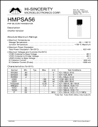 HMPSA56 Datasheet