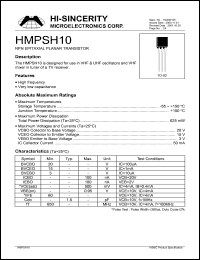 HMPSH10 Datasheet