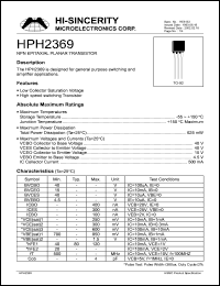 HPH2369 Datasheet
