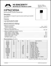 HPN2369A Datasheet