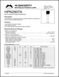 HPN2907A Datasheet