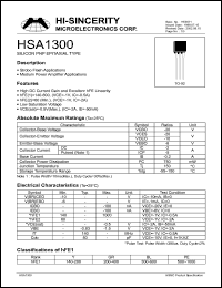 HSA1300 Datasheet