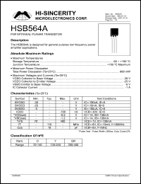 HSB564A Datasheet