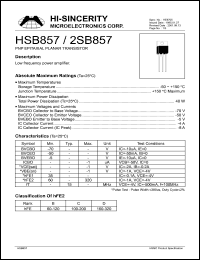 HSB857 Datasheet