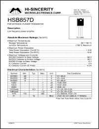 HSB857D Datasheet