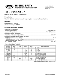 HSC1959SP Datasheet