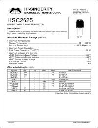 HSC2625 Datasheet