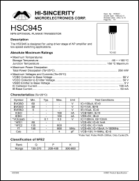HSC945 Datasheet
