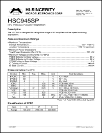 HSC945SP Datasheet