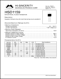 HSD1159 Datasheet