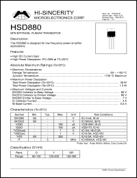HSD880 Datasheet