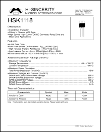 HSK1118 Datasheet