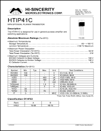 HTIP41C Datasheet