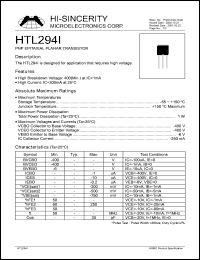 HTL294I Datasheet