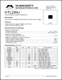 HTL294J Datasheet