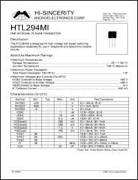HTL294MI Datasheet