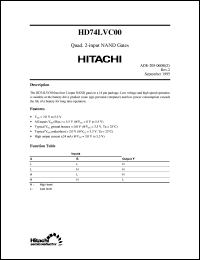 HD74LVC00 Datasheet