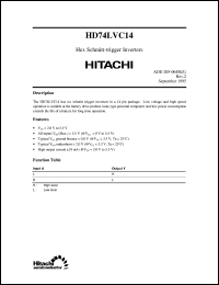 HD74LVC14 Datasheet